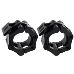 Rekkr Spin Lock Clips-Quick Release 1 Pair of 25mm 30mm Spin Lock Collars Barbell Collars Lock Clamps Dumbbell Clamps Plastic Lock Jaw Clamp Custom Barbell Collar