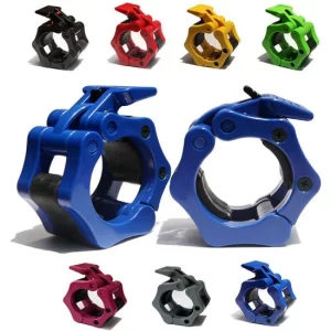 Rekkr Spin Lock Clips-Quick Release 1 Pair of 25mm 30mm Spin Lock Collars Barbell Collars Lock Clamps Dumbbell Clamps Plastic Lock Jaw Clamp Custom Barbell Collar