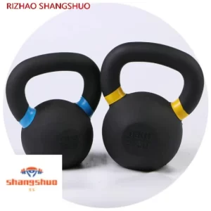 Racker Kettle Bells-Gravity Powder Painted Cast Iron Kettlebell with Color Strip Owder Coated Casting Iron Kettlebell Cast Iron Kettlebell
